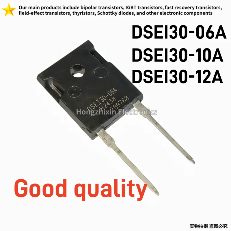 10PCS Good quality DSEI30-06A DSEI30-10A DSEI30-12A TO-247-2 Diode Fast Recovery Tube