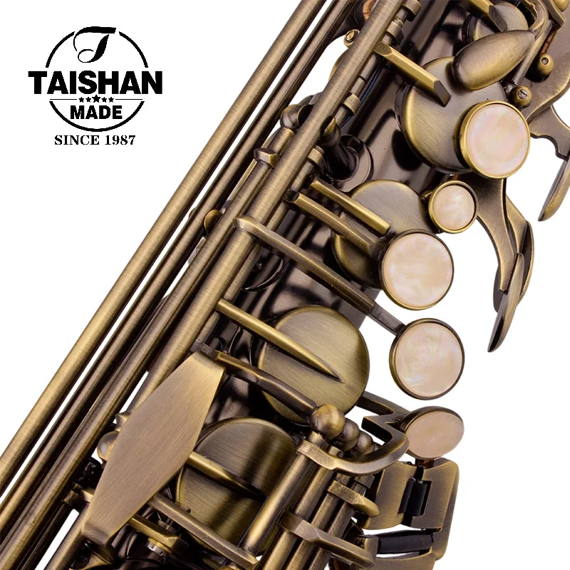 

Vintage Style Antique Bronze Color Alto Saxophone Tone Flower Pattern Woodwind Instrument For Professional Musicians For Sale