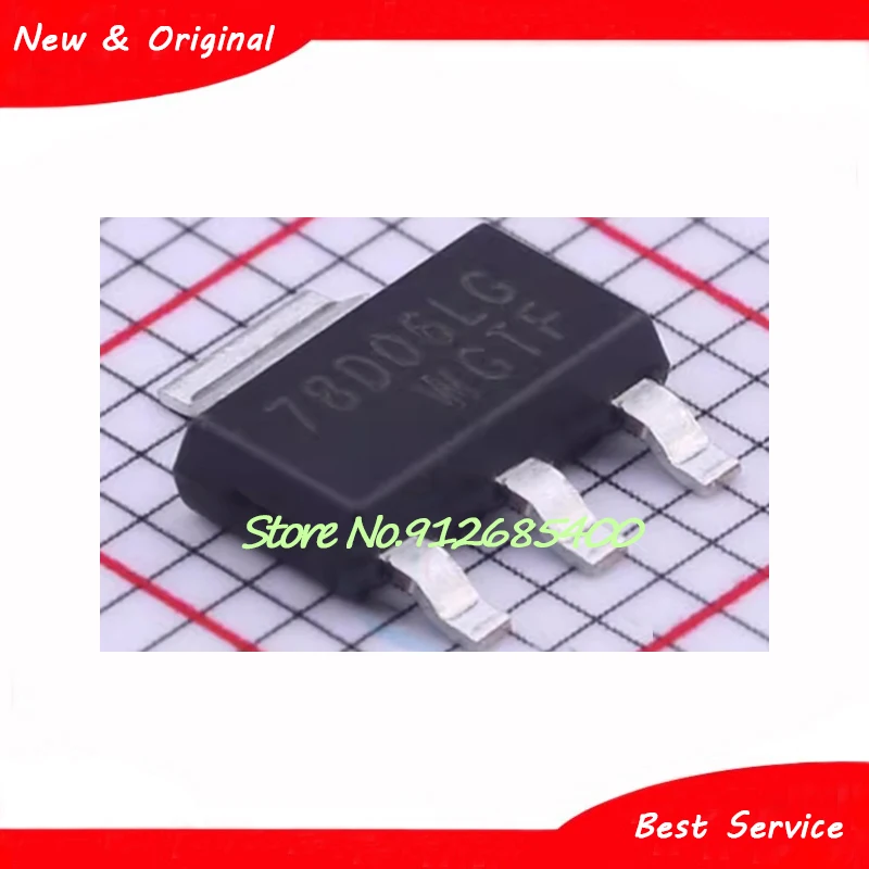 10 Stks/partij 78d06lg-aa3-r Sot223 Nieuw En Origineel In Voorraad