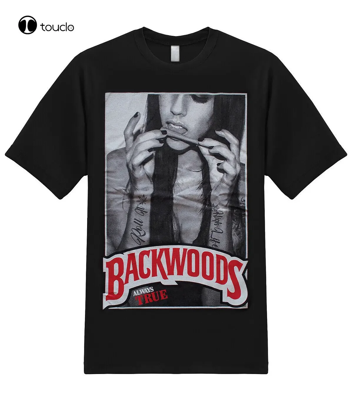 Backwoods Cigarette Smoking Marijuana 420 Weed Cannabis Stoner Graphic T-Shirt Tee Shirt