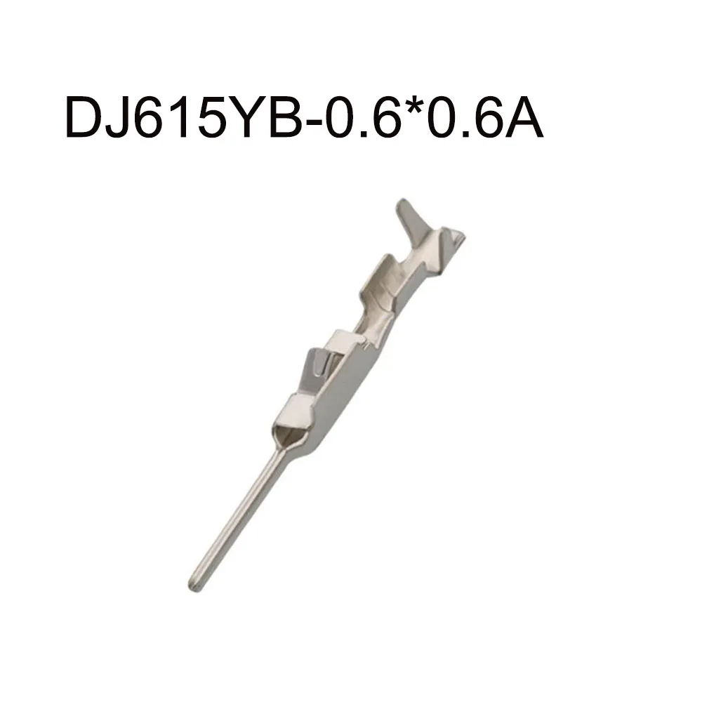 2000PCS DJ615YB-0.6*0.6A Terminal connector brass pin Waterproof harness terminal cable socket