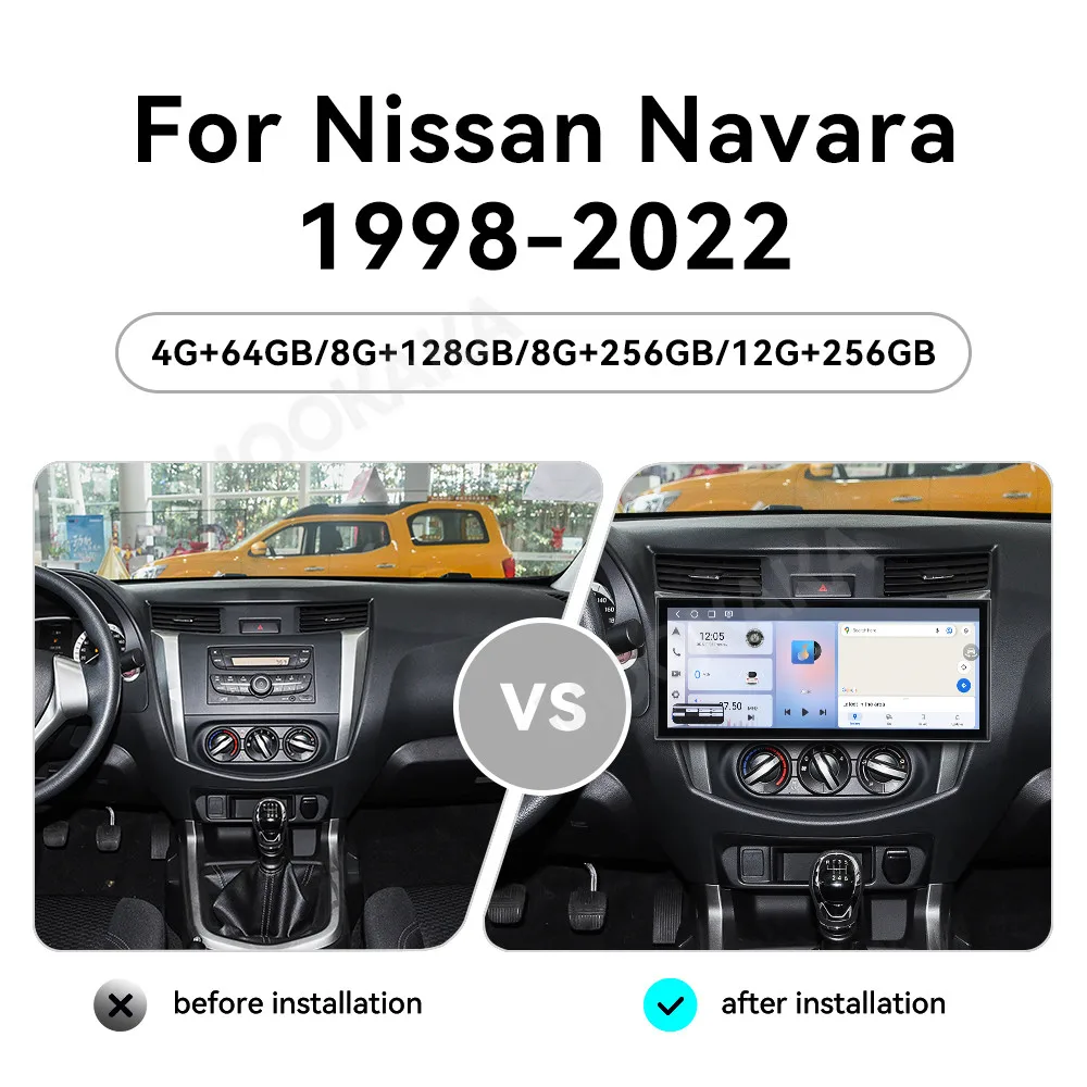 Qualcomm Android 15 Radio For Nissan Navara 1998~2022 15.8'' Carplay Multimedia Player Navigation Car Stereo Receiver Head Unit