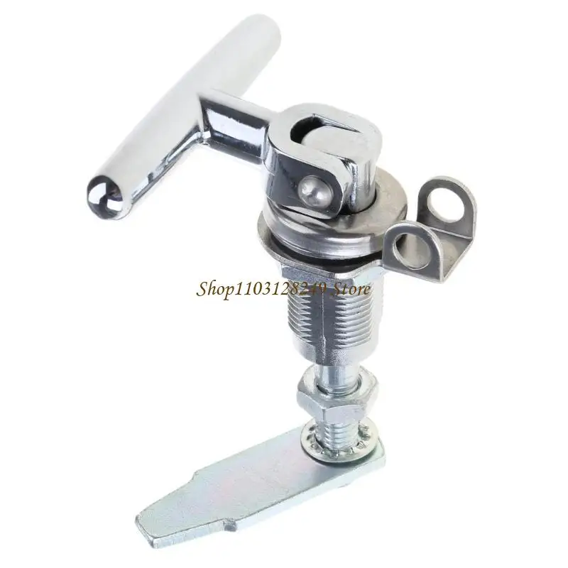 N5KD Heavy Duty T Handle Draw Latchs, Zinc Coated with Stainless Steel Adjustable Catch Suitable for Enhancing Door Security