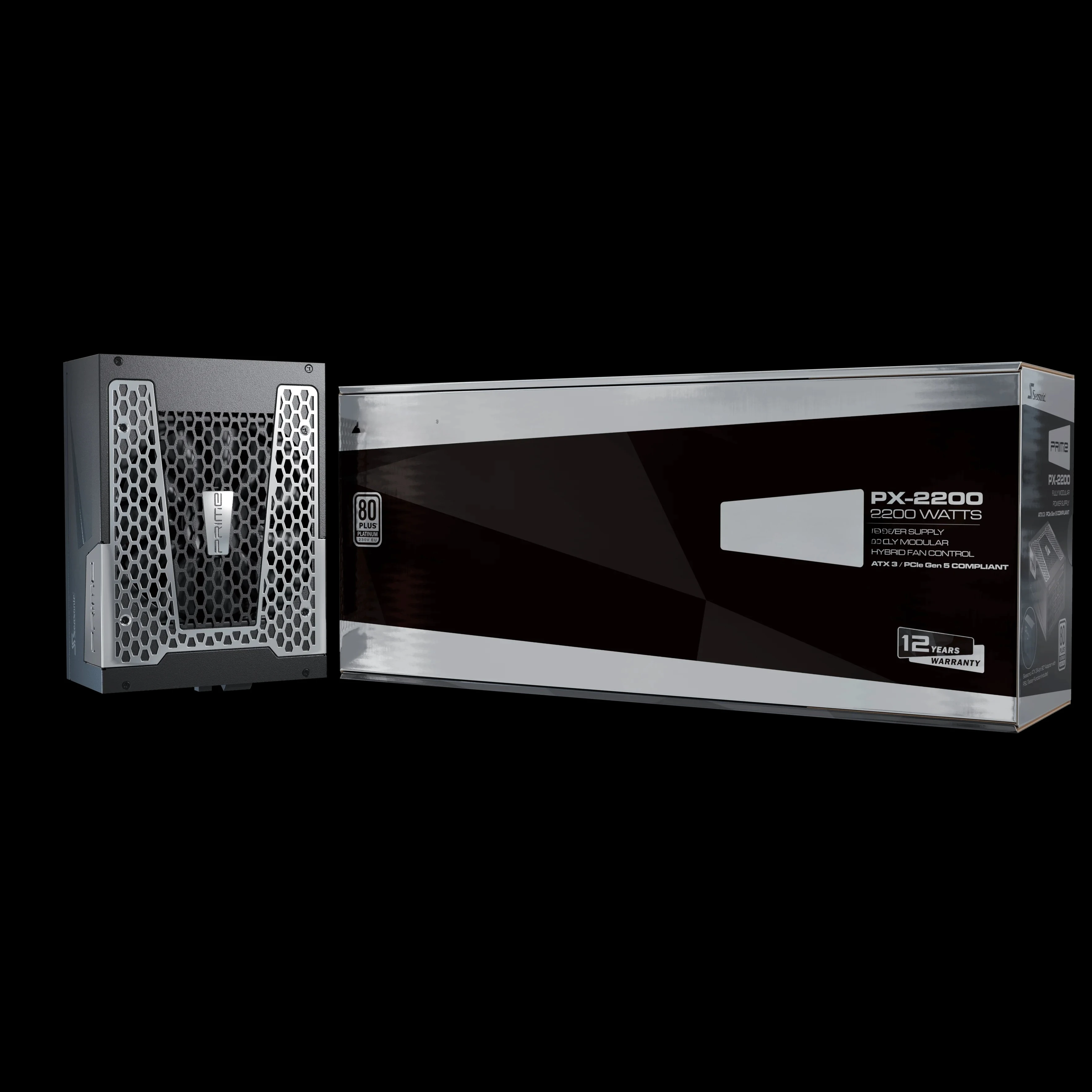 

ATX3 PRIME PX 2200 Titanium 1600W Power Supply 80 Plus Titanium Power Supply for Pc and Gaming