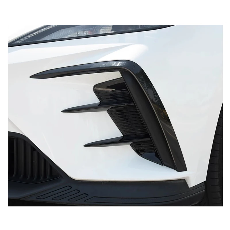 Side Air Vent Trim For MG4 EV MULAN 2022 2023 Body Kit Car Front Bumper Spoiler Bright Black Cover Trim Car Styling