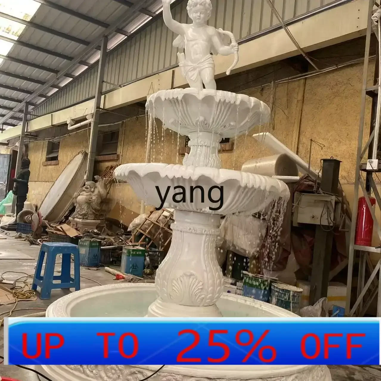 

LMM large garden water feature fountain courtyard rockery flowing water circulation villa fish pond sculpture ornament