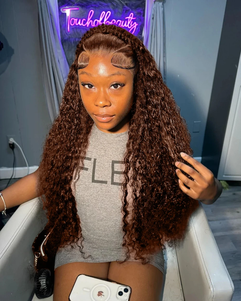 

Chocolate Brown Deep Wave Wigs Human Hair 13x4 HD Transparent Lace Frontal Wig 38 Inch Colored Curly Human Hair Wigs For Women