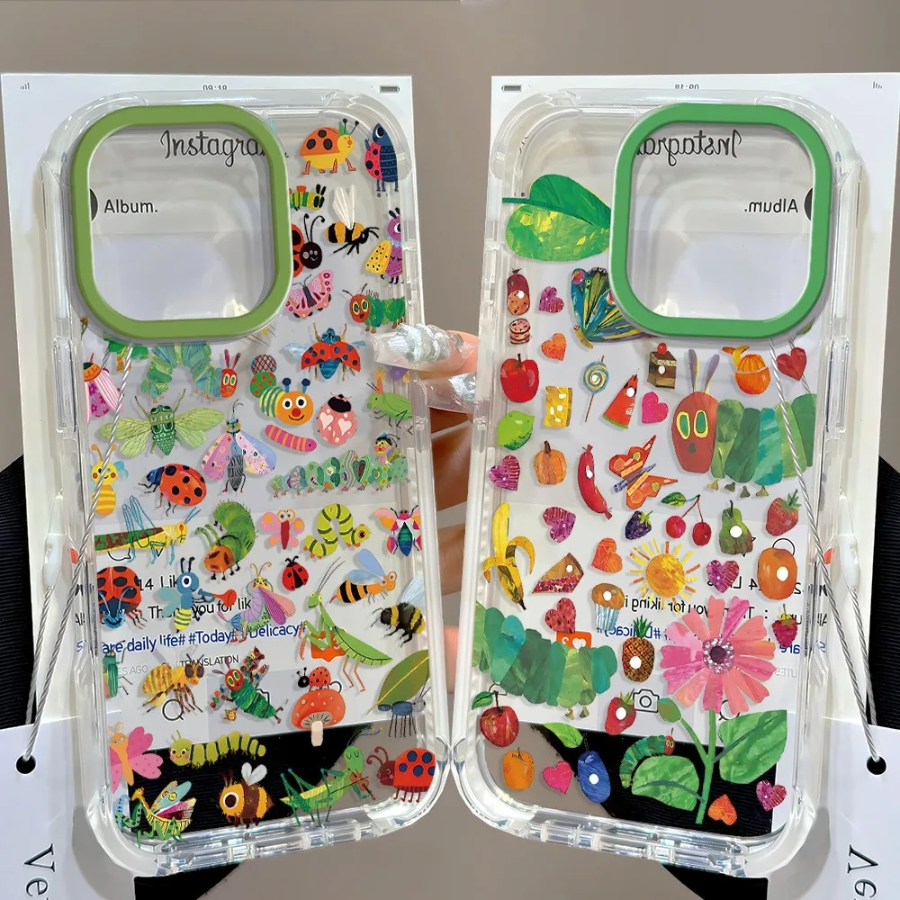 Cute The Very Hungry Caterpillas Phone Case For Samsung Galaxy A27 A37 A57 A16 A17 A36 A26 A56 A55 A35 A25 A15 A54 A24 A14 4G 5G