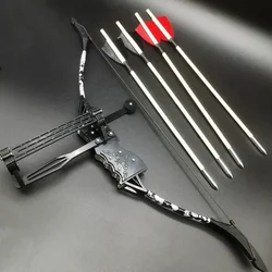 Outdoor Mini Archery Indoor Stress Relief Toy Adult Archery Mini Archery Target with 4 Pieces of Hunting and Shooting Arrows