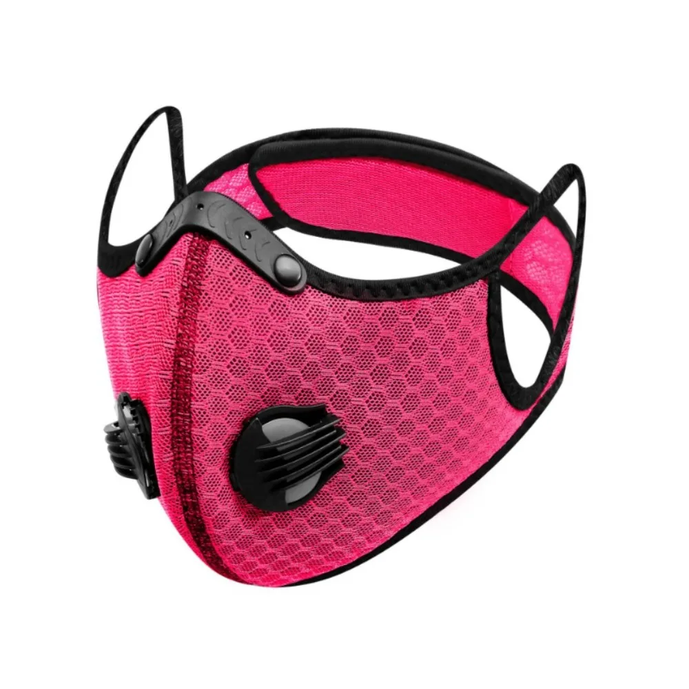 

Breathable Ergonomic Dust Mask Adjustable Nose Clamp Respirator Mask Washable Anti-Dust Activated Carbon Filters Cycling