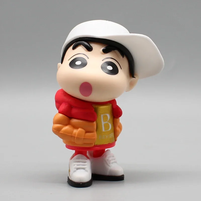 9.5cm Nohara Shinnosuke Figurine GK Crayon Shin-chan Action Figures Baseball Clothes Anime PVC Collection Model Ornament Toys