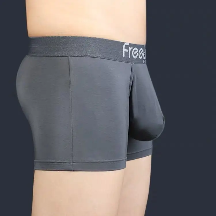 Man Big Pouch Bag Underwear Sexy Boxers Male Modal Panties Fashion Breathable Soft Cozy Shorts U Bulge Penis Underpants Cueca