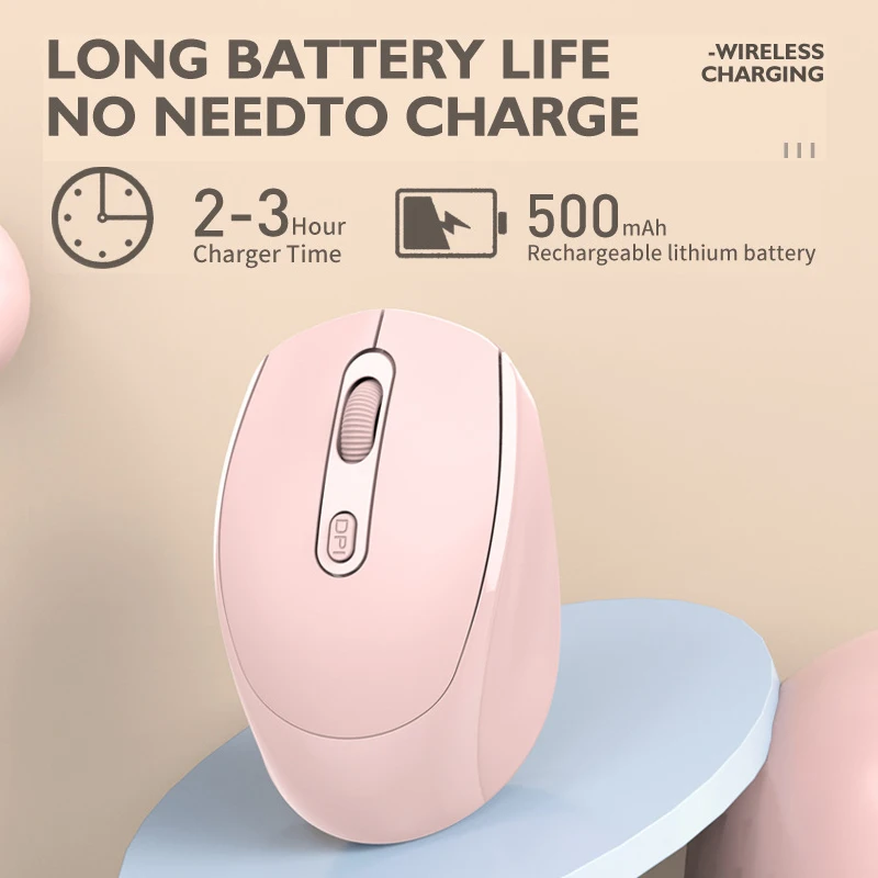 ماوس لاسلكي بطارية ماوس ألعاب أوضاع مزدوجة متوافقة مع بلوتوث 2.4G USB كتم الفئران لأجهزة الكمبيوتر المحمول اللوحي ماك بوك ماوس #3