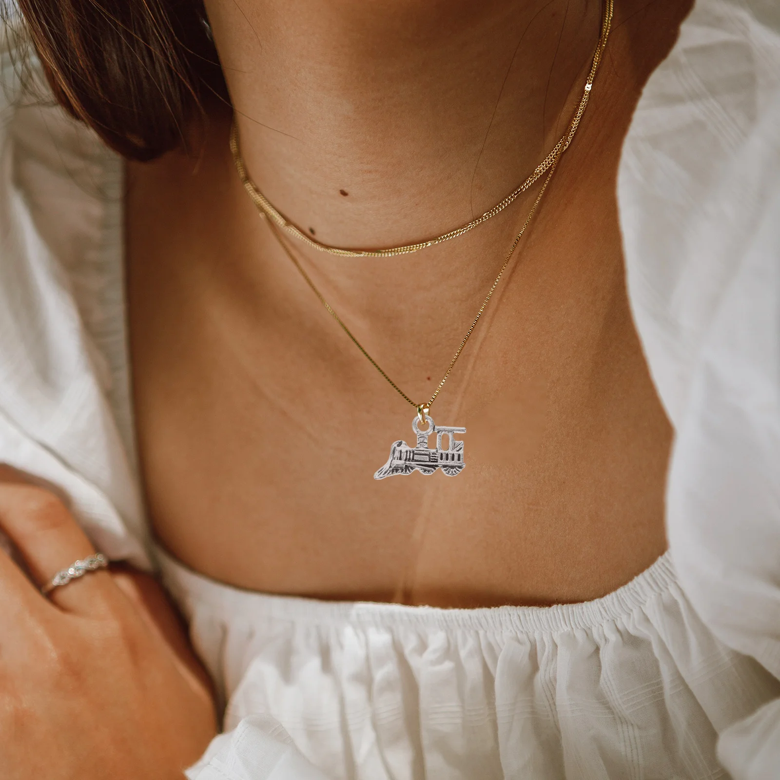 

60 Pcs Retro Train Pendant Jewelry Making Pendants Charm DIY Charms Alloy Vintage