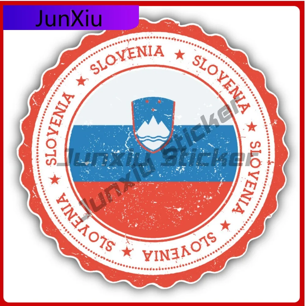 

Slovenia Flag Creative Sticker Stamp Car Decal Bumper Stickers Cute Style Helmet Use For Laptop Surfac Auto Styling Accessory