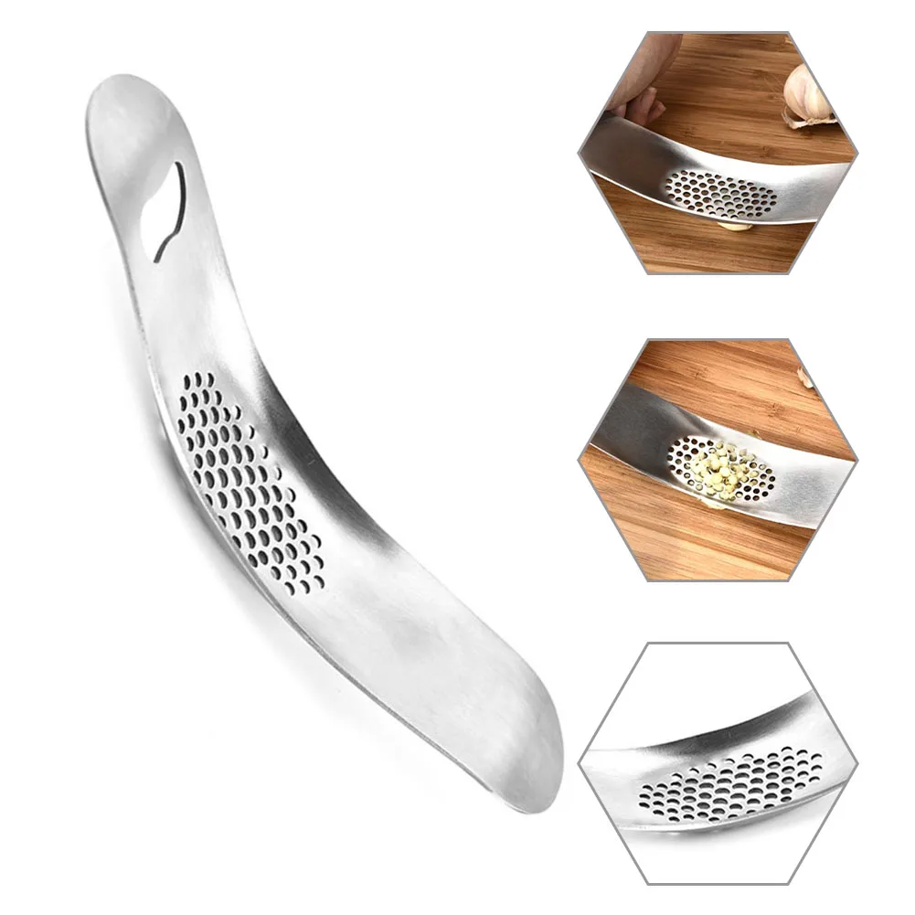 Rocker Crusher Garlic Press Kitchen Bar Dining Mincer Mould-resistant Safe Stainless Steel Corrosion-resistant