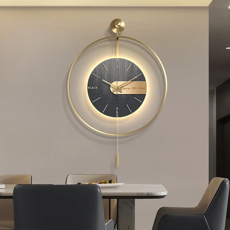 Nordic Minimalist Wall Clocks Living Room Art Mural Large Luxury Digital Wall Watch Restaurant Horloge Murale Home Decoration