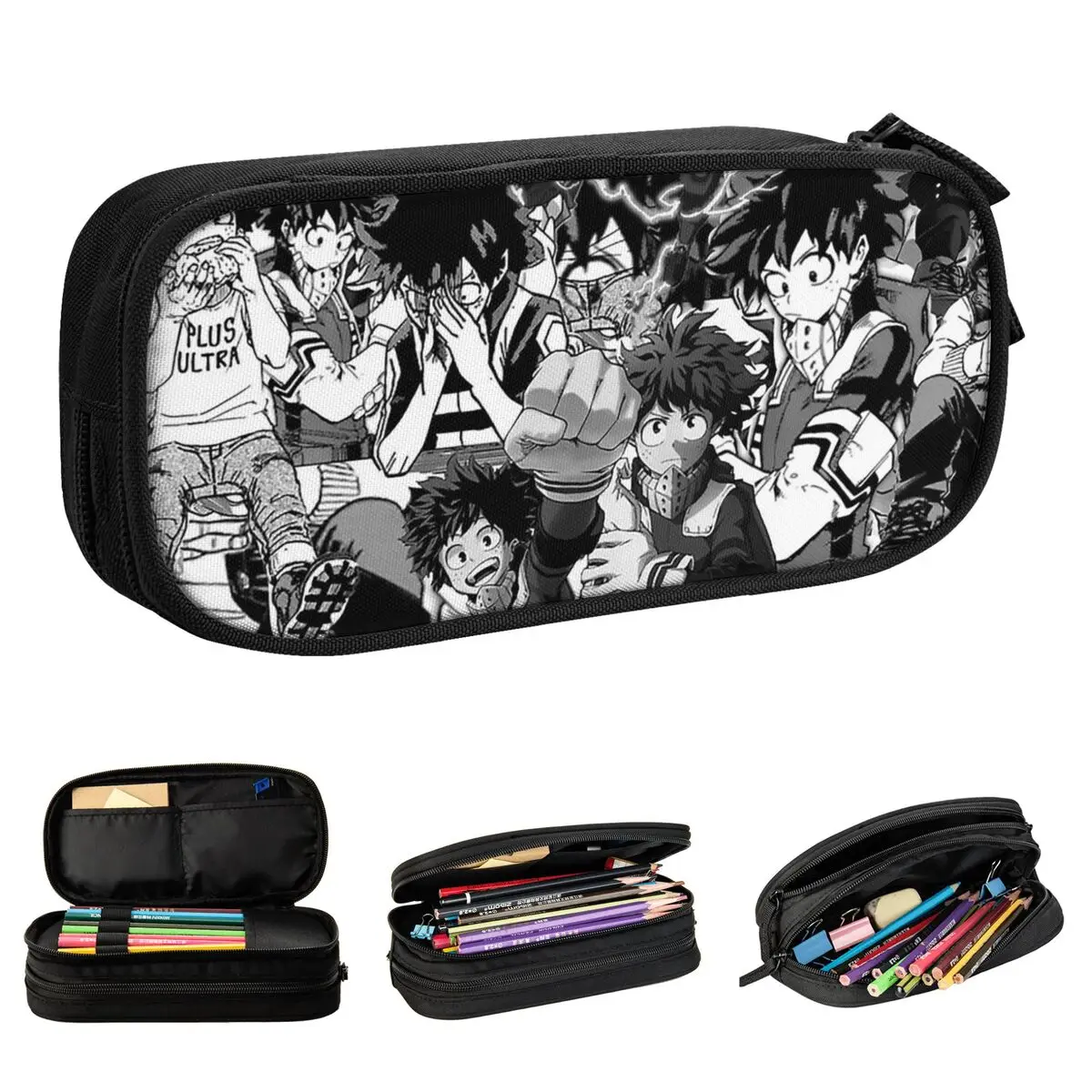 Classic Deku Midoriya Lzuku Pencil Cases Boku No My Hero Academia Pencil Box Pen Large Storage Bag Students School Stationery