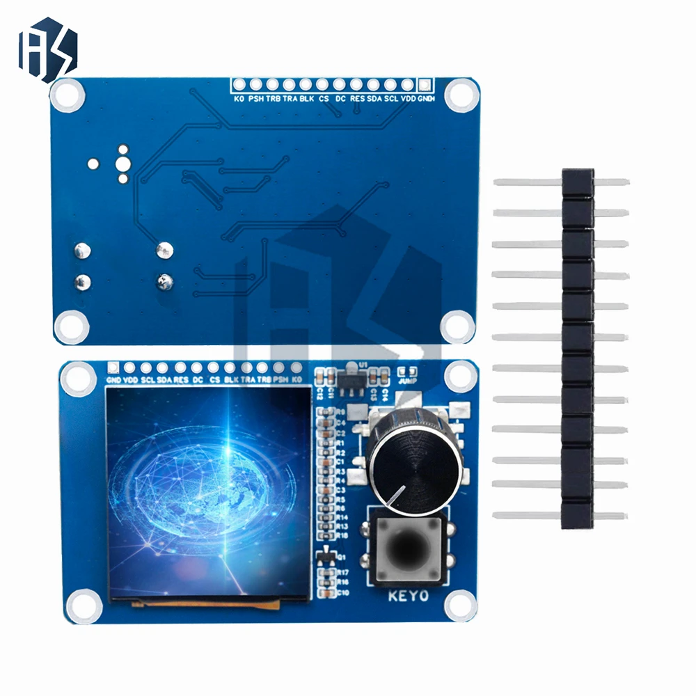 1,54-дюймовый модуль IPS TFT-дисплея — разрешение 240 × 240 HD, интерфейс SPI с драйвером ST7789 для Arduino/STM32/Raspberry Pi