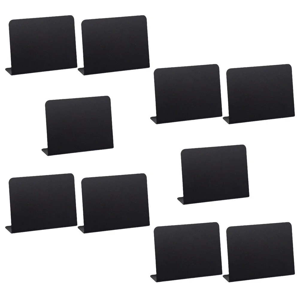 10 Pcs Food Sign Black Mini Blackboards Tabletop Chalkboard Stand Decorative Price Writing Multifunction Coffee