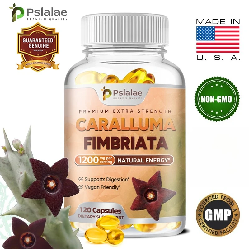 

Caralluma Fimbriata Extract 1200mg - Natural Appetite Suppressants Help Boost Metabolism & Energy Levels, and Improve Endurance