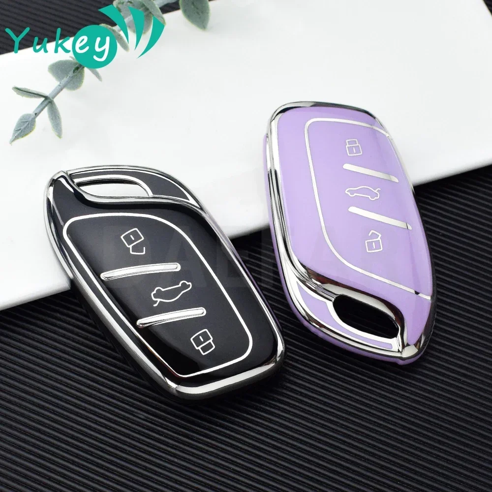 3 Buttons TPU Fob Key Cover Case Keychain For MG 4 2023 Mg4 Ev MG HS GT ZS EV ZX MG5 MG6 for Roewe RX3 RX5 RX8 ERX5 I6 I5