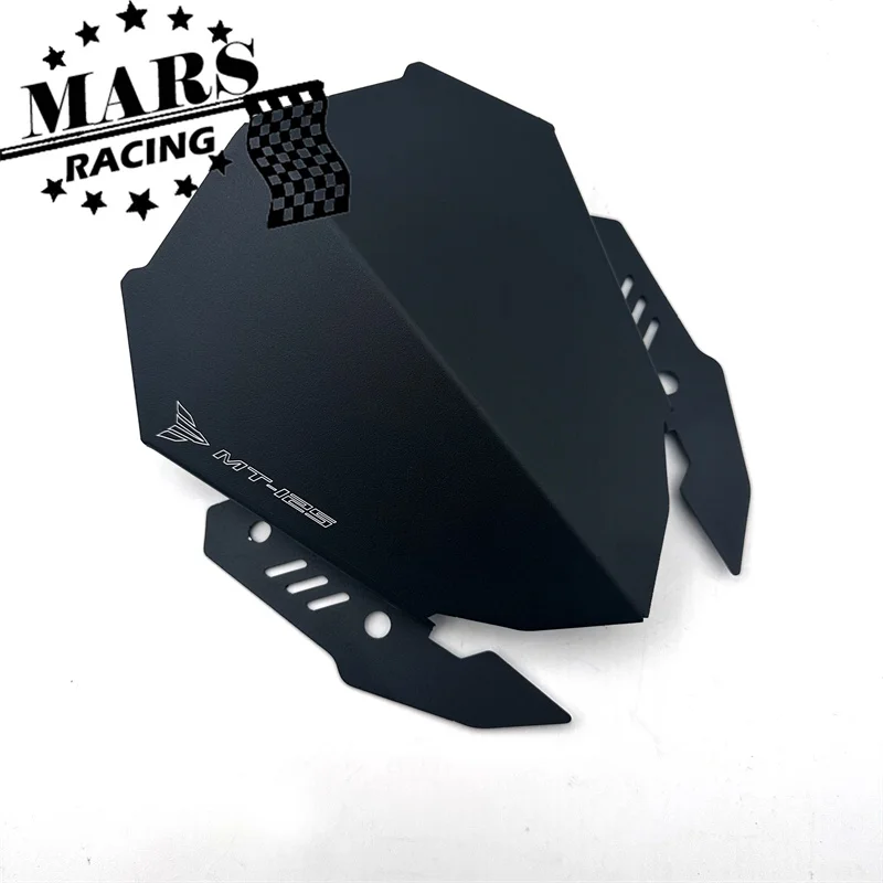 Motorcycle Accessories Aluminum Sports Windscreen Windshield Deflector For YAMAHA MT125 MT-125 2019 2020 2021 2022 2023 19-23