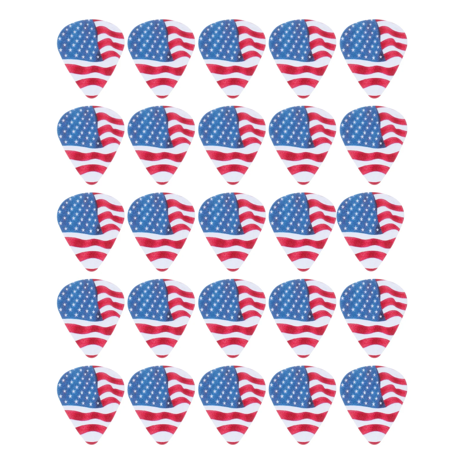 

25pcs Guitar Picks Durable Clear Sound Lightweight Portable Stringed Instrument Ukulele Plectrums PVC Practical Practice Picks