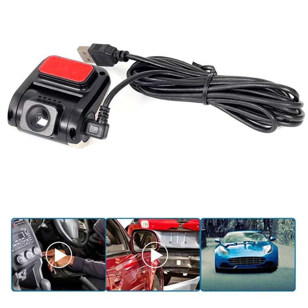 Car Dash Cam 1080P HD DVR Camera G Sensor Video Recorder Dashcam Loop Recording ADAS System Black Box USB PARTS