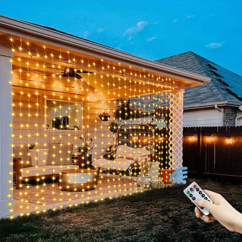 USB Curtain Lighting String Home Wall Wedding Birthday Decoration New Year Christmas Party Holiday LED Lights