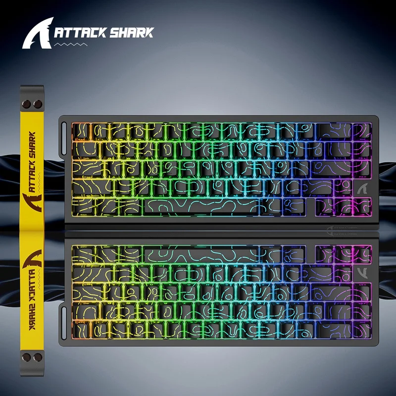 Attack Shark X68 HE 8K Magnetic Switch Mechanical Keyboard 128K Scan Rate 0.01mm RT Accuracy Customize Hot Swap Gaming Keyboards