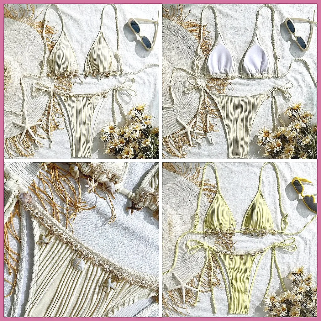 

Sexy Brazilian Bikini Set 2026 Women's Bathing Suit Push Up Swimsuit for Beach Pool