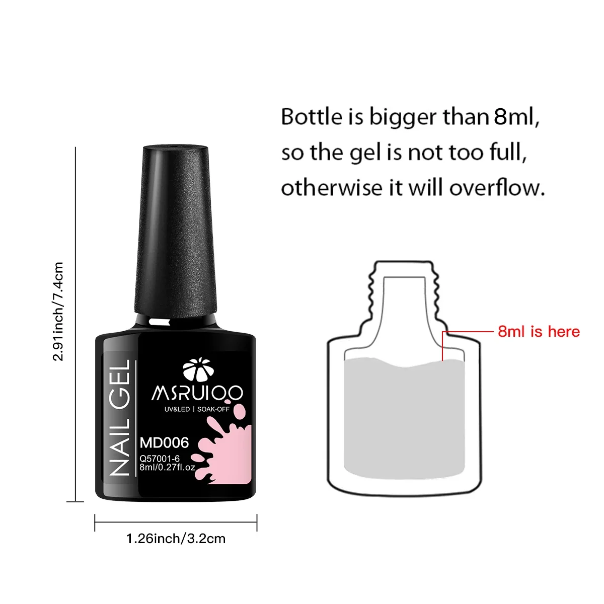 6 pezzi set di smalti gel per unghie fai da te nail art design tutto per la decorazione Soak Off gel UV kit di vernice gel per manicure a lunga durata