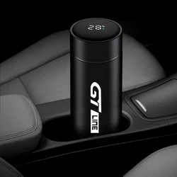 Car Intelligent Thermos Water Cup Accessories For Peugeot GT GTline 3008 308 T9 208 508 2008 Rifter 5008 207 206 408 108 4008