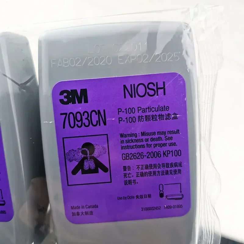 1pair  3M 7093CN Hydrogen Fluoride Cartridge/Filter   Respiratory