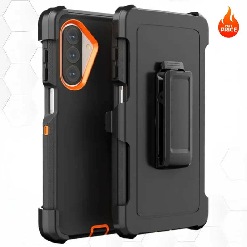 Military Shockproof Defender Phone Case For Samsung Galaxy A37 A17 A07 A56 A36 A26 A16 A55 A35 Rugged OTT Armor Cover With Clip