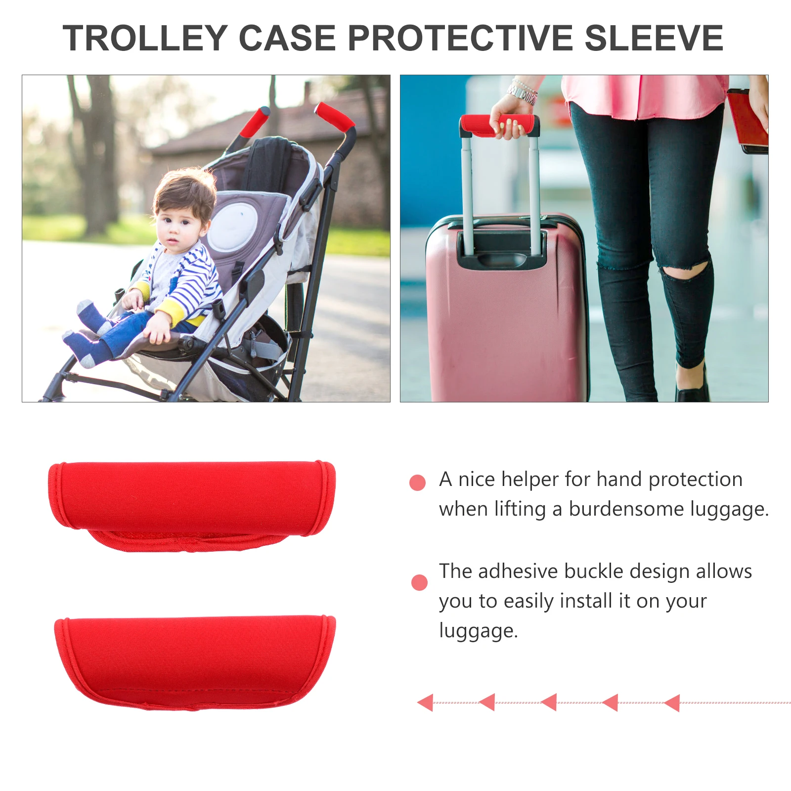 

Luggage Handle Armrest Protector Accessories for Travel Handbag Suitcase Suitcases