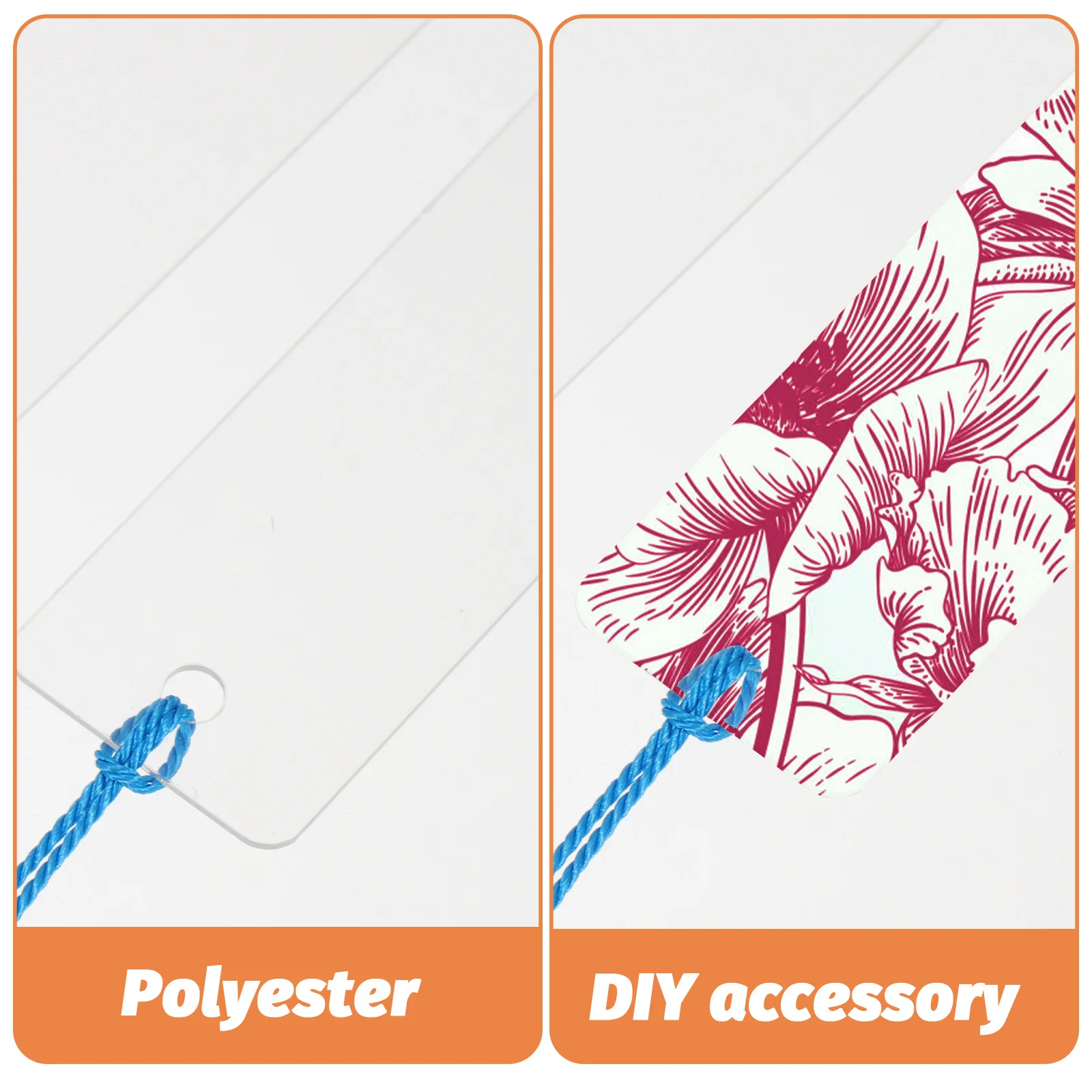 

Transparent Bookmark Markers for Reading Unique Bookmarks with Tassel Tassels Small Clear Crafting