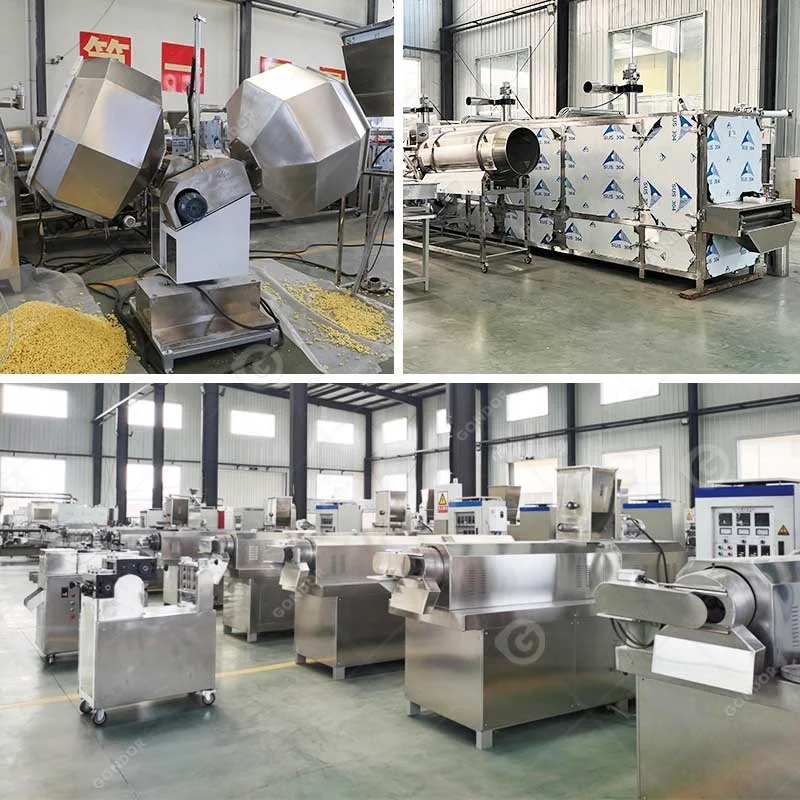Small Scale Stick Mini Rice Puffing Corn Flake Snack Make Processing Production Plant Line Extruder Machine
