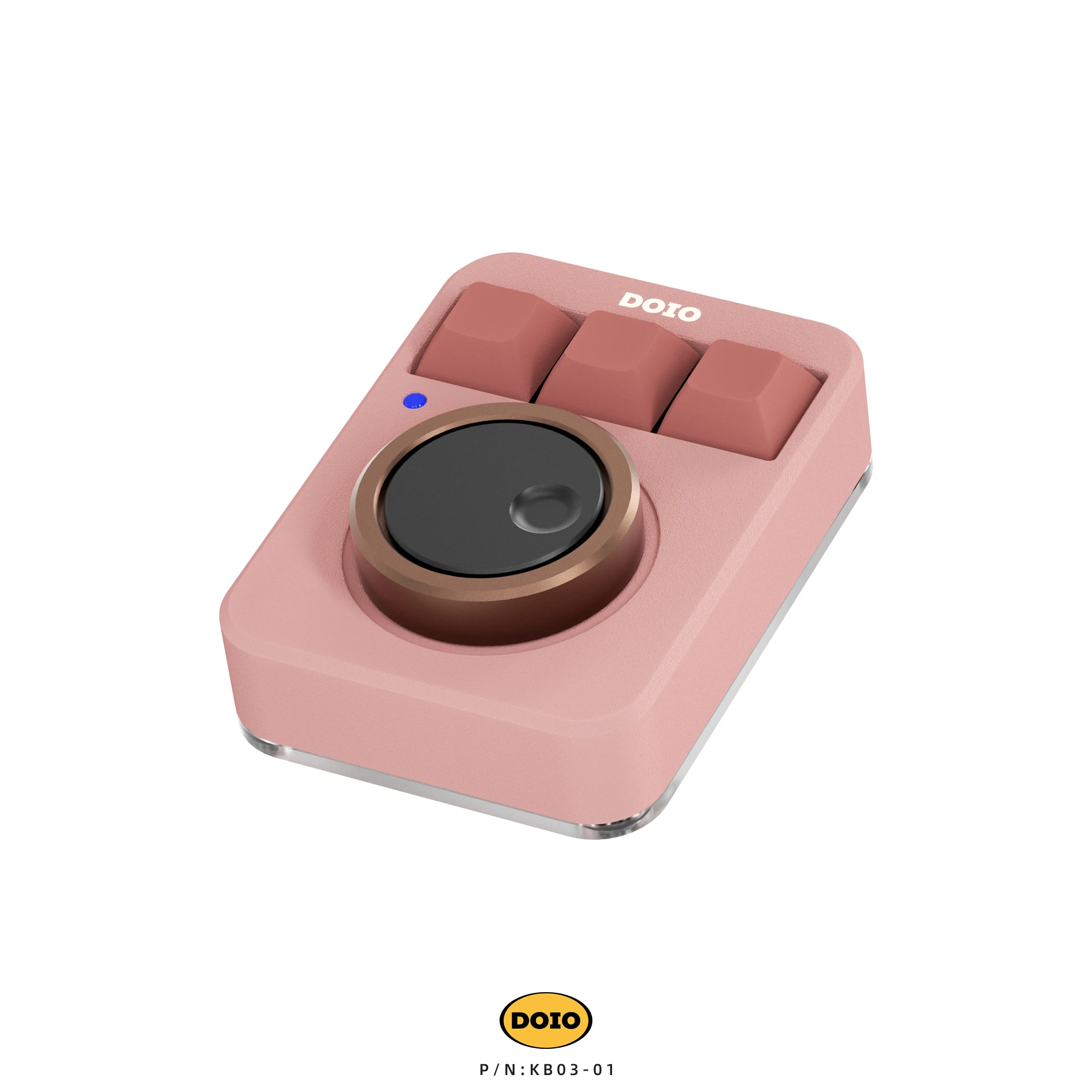 DOIO KB03-01 لوحة المفاتيح الميكانيكية الصغيرة RGB أسفل قذيفة الساخن قابلة للتبديل مقابض مزدوجة مخصصة الألومنيوم مصمم لوحة المفاتيح السلكية رجل #4