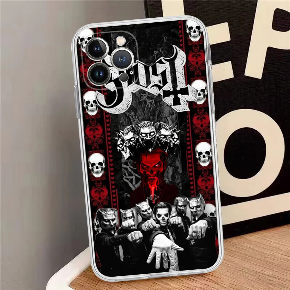 G-Ghosts Heavy Metal Band Phone Case Silicone Soft For Iphone 15 14 13 12 11 Pro Mini XS MAX 8 7 6 Plus X XS XR Cover