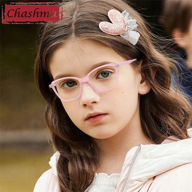 

Chashma Prescription Spectacles Myopia Lenses Kids Eye Glasses Spring Hinge Durable Acetate Ultra Light Child Glasses for Girl