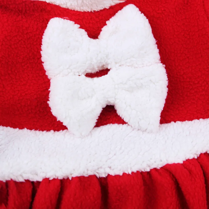 Kids Santa Claus Cosplay Costume Christmas Baby Clothes Boys Long Sleeve Clothes Toddler Girls Dress Cute Infant Winter Outwear