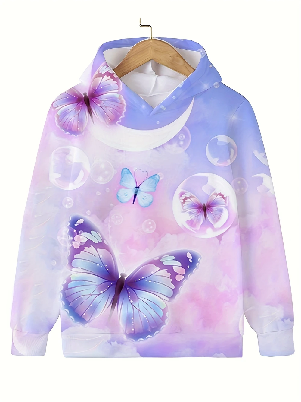 

Kids Clothing Hoodies 3D Butterfly Print Hoodie Kids Tops Long Sleeve Casual Girls Clothing Kids Streetwear Outdoor Sweatshirts