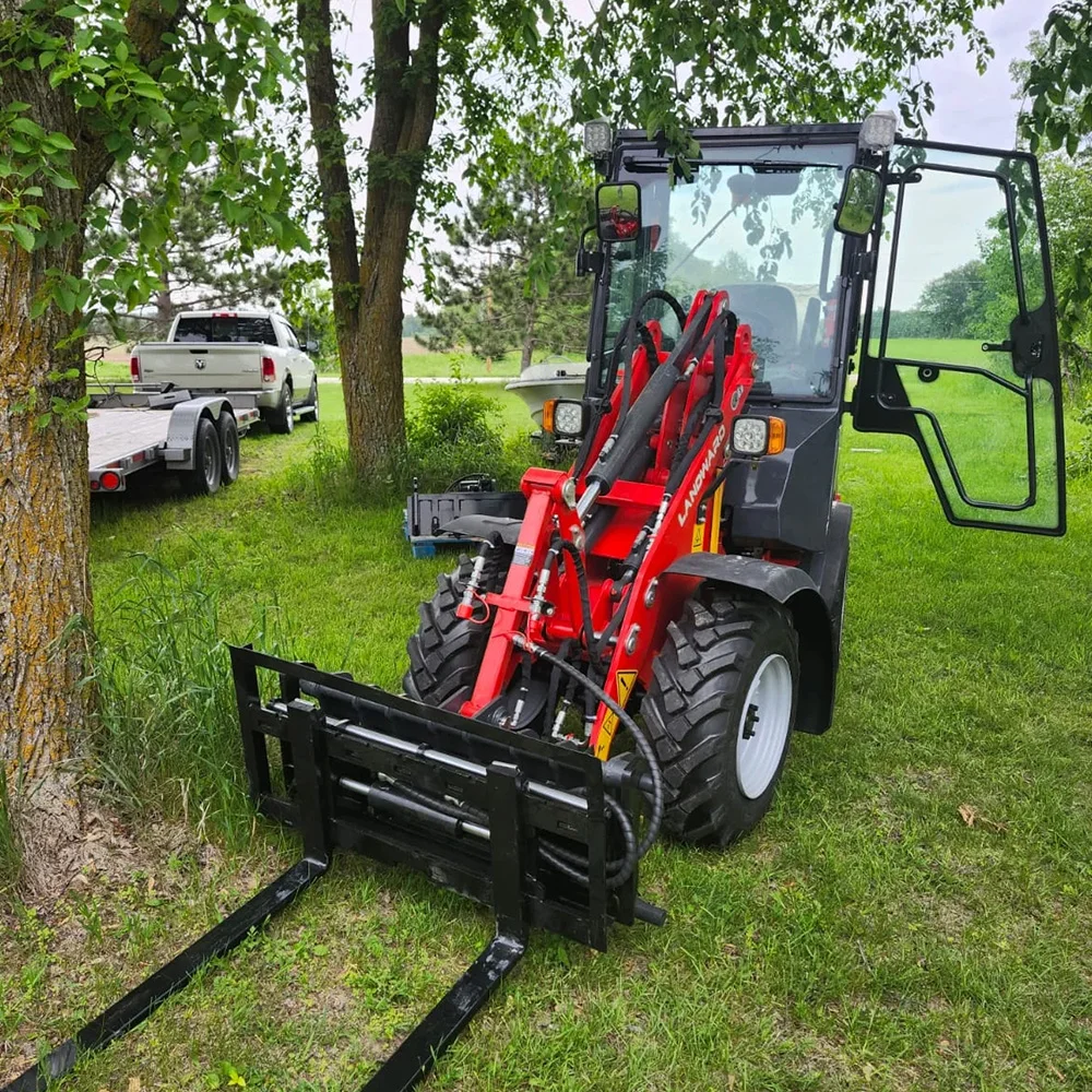 Cargadora de Ruedas CE W1160 con Motor Kubota de Alta Calidad, Cargadora Compacta de 2570 kg, Mini Cargadora Europea Agrícola Personalizada