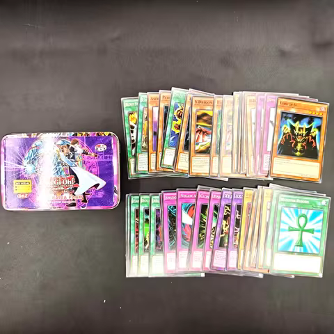 Yu-Gi-Oh Deck 662 Seto Kaiba Pack 661Yugi Muto Pack English Holographic Golden White Dragon Duel Game Collection Card Tin Box