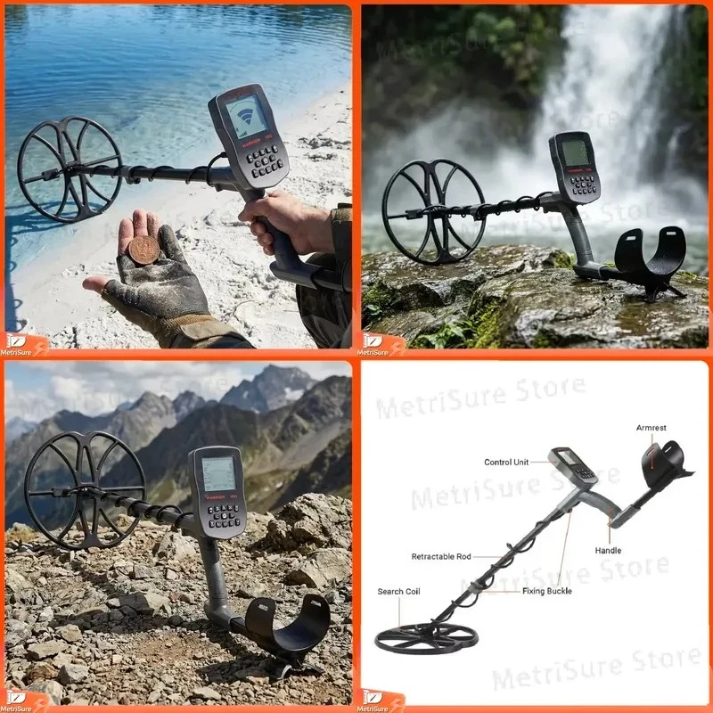Waterproof Metal Detector Pinpointer Underground Hand Held Gold Detector for Treasure Hunting Coin Jewelry Relic Detection