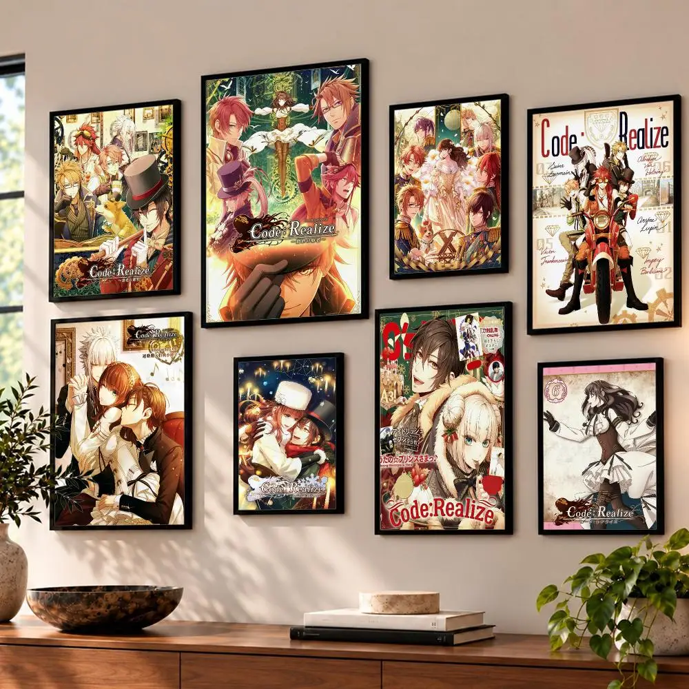 game Code Realize Poster Poster HD Self Adhesive Waterproof Wall Art Print Bedroom Living Room Decor Gift