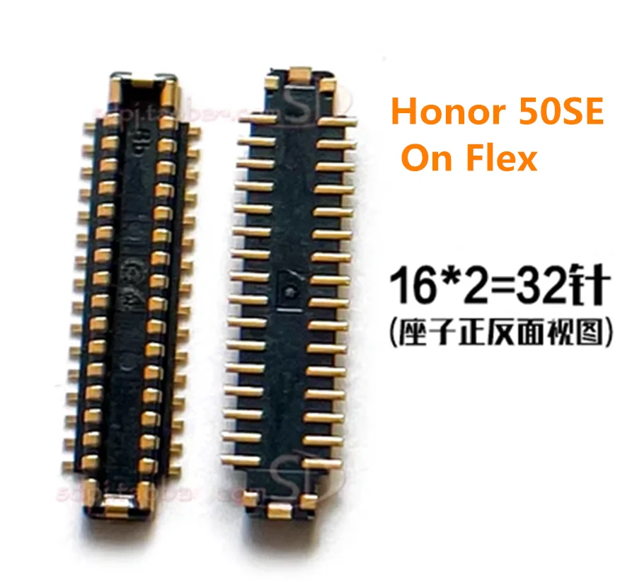 10pcs-100pcs For Huawei Honor 50se 50 SE 32pin FPC connector on mainboard Flex Show seat motherboard Screen