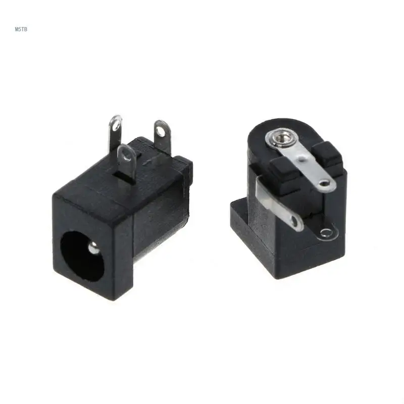 5 Pcs DC-005 Black for DC Power Socket Connector 5.5x2.1mm Barrel-Type PCB Dropship